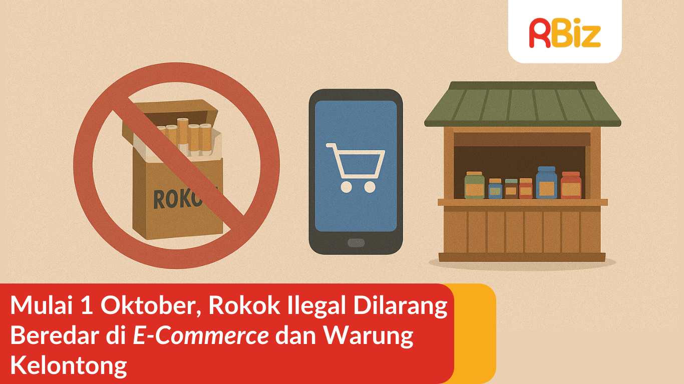 Mulai 1 Oktober, Rokok Ilegal Dilarang Beredar di E-Commerce dan Warung Kelontong