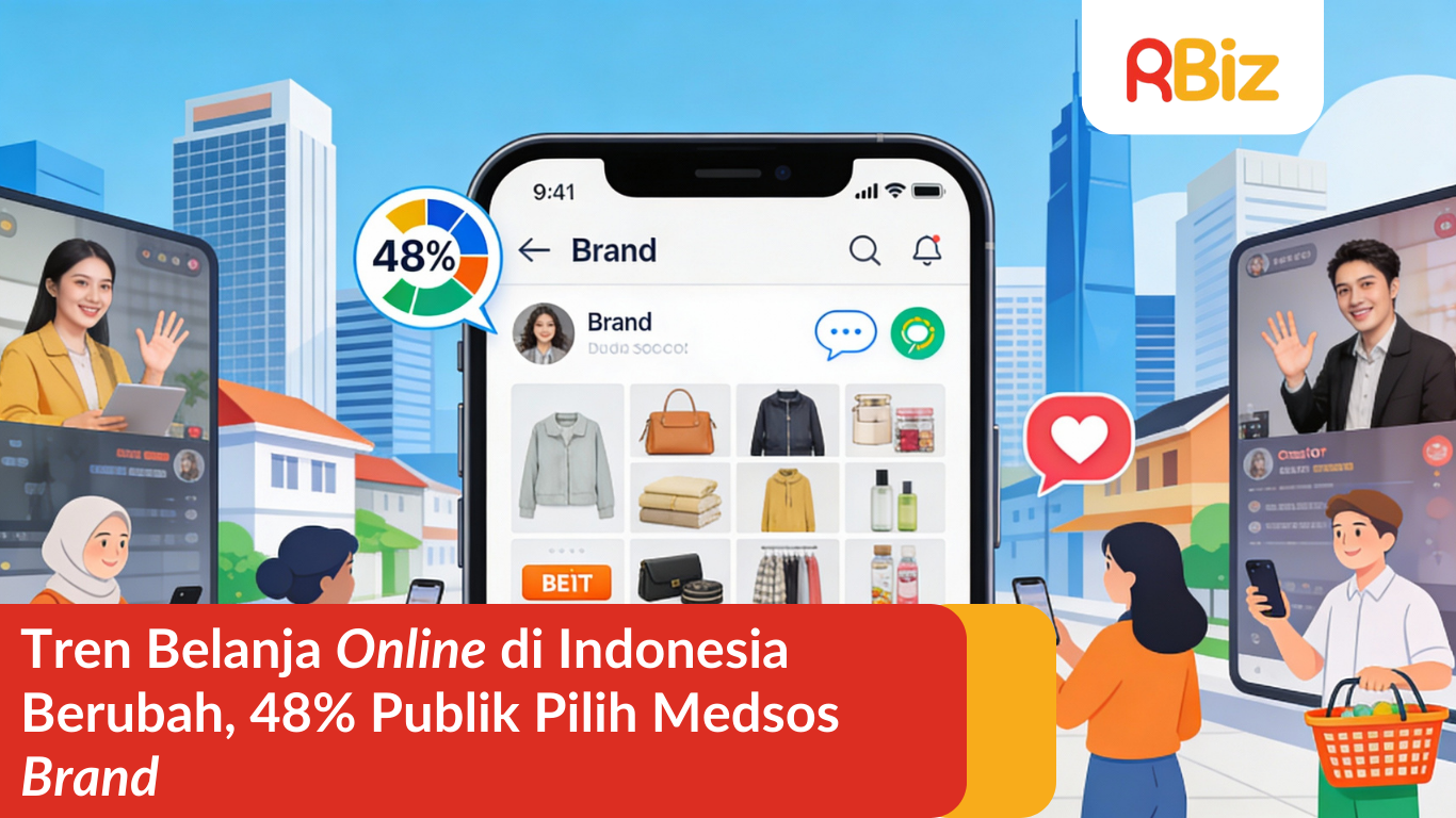 Tren Belanja Online di Indonesia Berubah, 48% Publik Pilih Medsos Brand