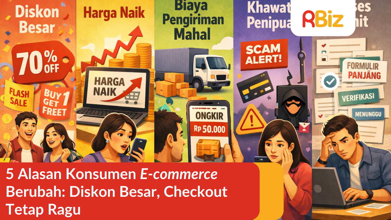 5 Alasan Konsumen E-commerce Berubah: Diskon Besar, Checkout Tetap Ragu