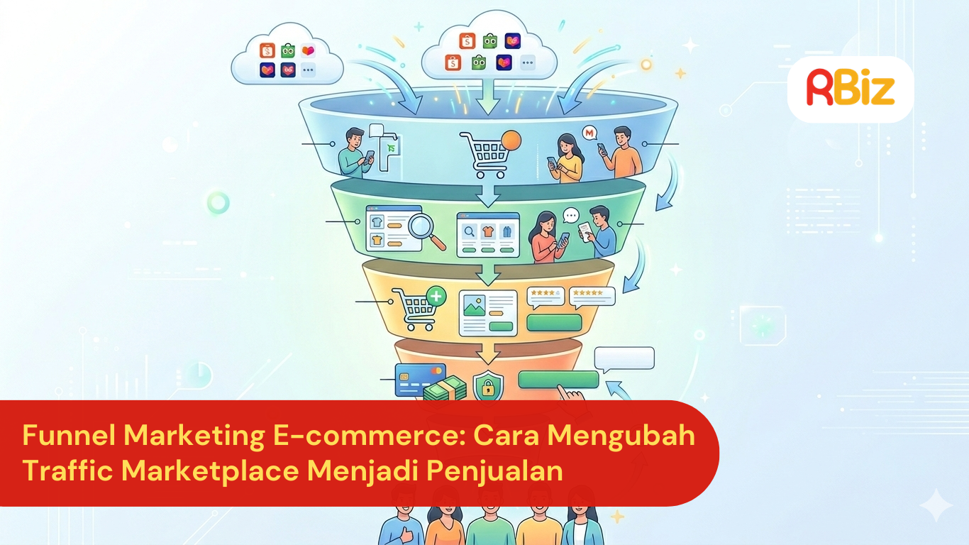 Funnel Marketing E-commerce: Cara Mengubah Traffic Marketplace Menjadi Penjualan