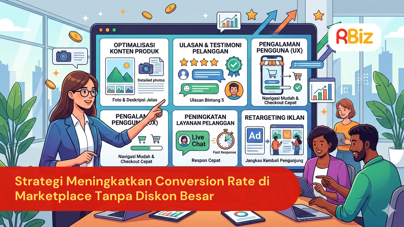 Strategi Meningkatkan Conversion Rate di Marketplace Tanpa Diskon Besar