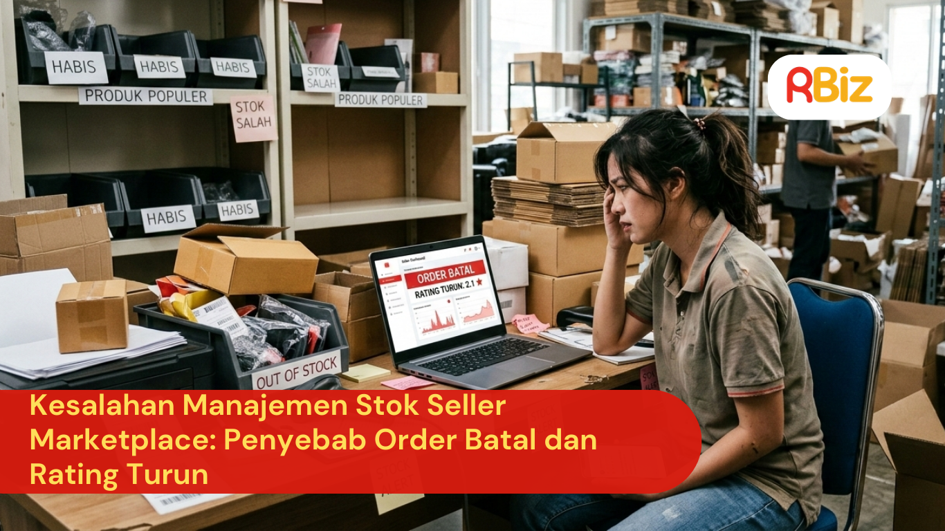 Kesalahan Manajemen Stok Seller Marketplace: Penyebab Order Batal dan Rating Turun
