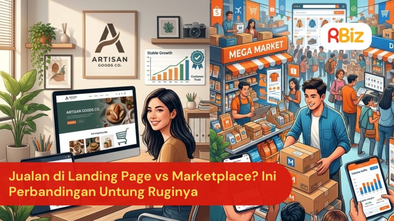 Jualan di Landing Page vs Marketplace? Ini Perbandingan Untung Ruginya