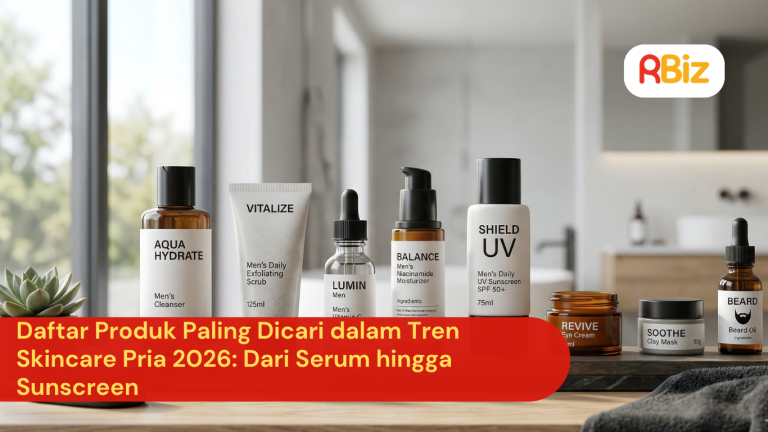 Daftar Produk Paling Dicari dalam Tren Skincare Pria 2026: Dari Serum hingga Sunscreen