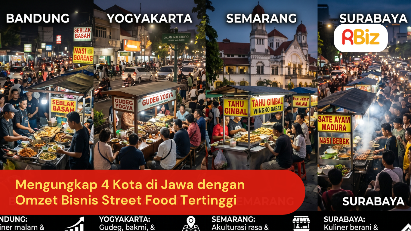 Mengungkap 4 Kota di Jawa dengan Omzet Bisnis Street Food Tertinggi