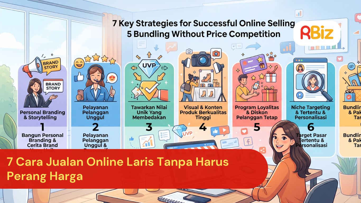 7 Cara Jualan Online Laris Tanpa Harus Perang Harga